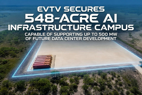 original EVTV SECURES 548-ACRE AI INFRASTRUCTURE CAMPUS CAPABLE OF SUPPORTING UP TO 500 MW OF FUTURE DATA CENTER DEVELOPMENT