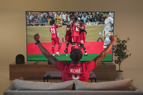 original Samsung features Canada Soccer Men’s National Team player Ismaël Koné in a campaign showcasing immersive new Micro RGB TVs for sports fans.