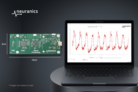 original Neuranics TMR development kit for real-time picoTesla-level magnetic sensing