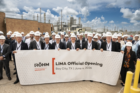 original Official Opening of Röhm’s Bay City MMA Plant on June 4, 2026.