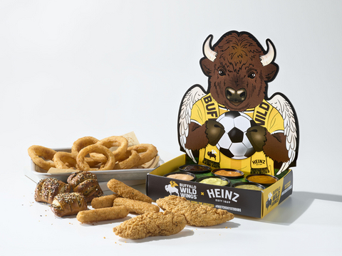 original As the go-to sports bar for matchday, Buffalo Wild Wings is rolling out globally inspired Heinz dipping sauces, goal-worthy cocktails and big pours to turn every match into a next-level watch party.