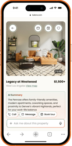original The Kaleno apartment search experience