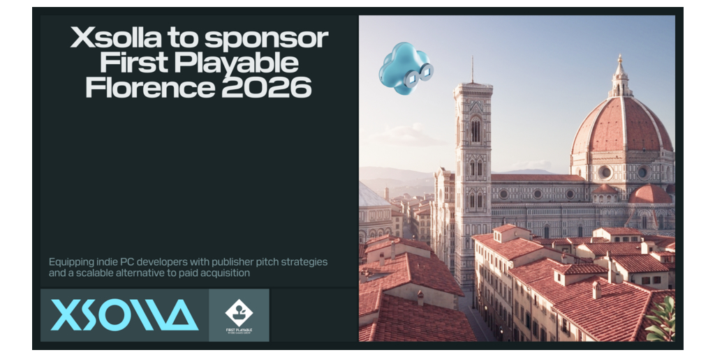 Xsolla Sponsors First Playable Florence 2026 to Empower Indie Game Developers