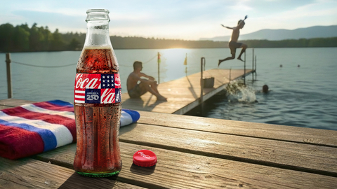 original Commemorative Coca-Cola packaging marks the road to America's 250th anniversary