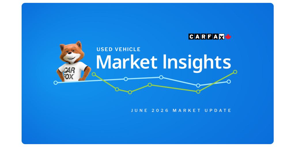 CARFAX Canada: Used Vehicle Prices Continue to Stabilize while Inventory Ramps Up