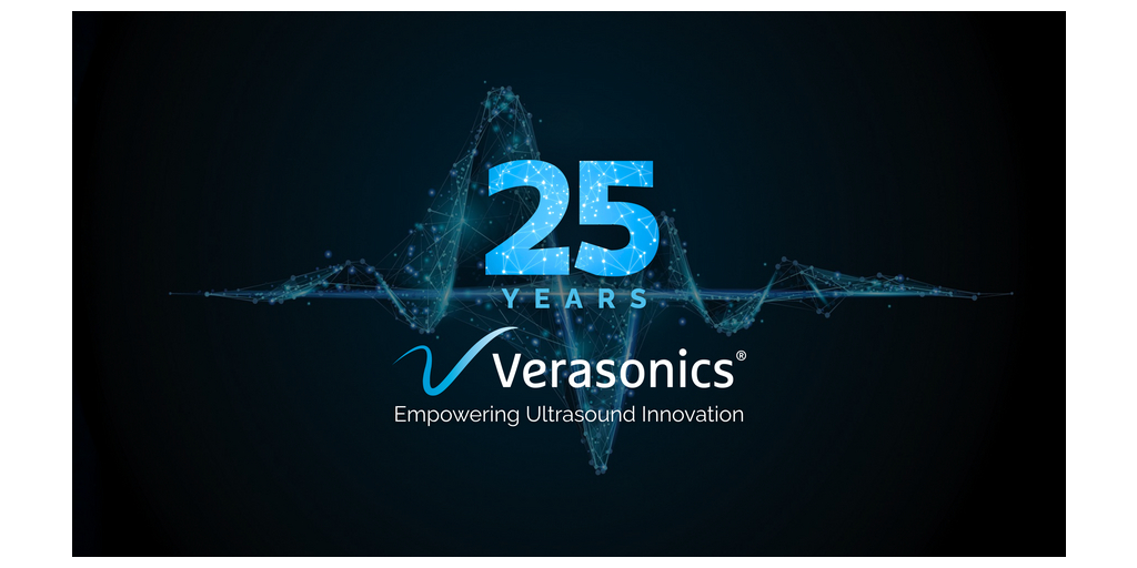 Verasonics Celebrates 25 Years of Empowering Ultrasound Innovation 1 Verasonics 25th Anniversary logo