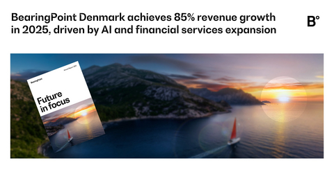 BearingPoint Denmark achieved 85% revenue growth in 2025, driven by strong demand in AI and financial services consulting, as the firm publishes its Annual Report 2025,