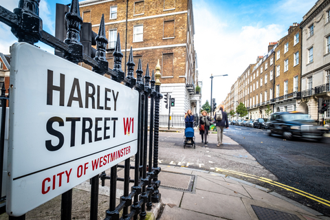 original Harley Street road sign