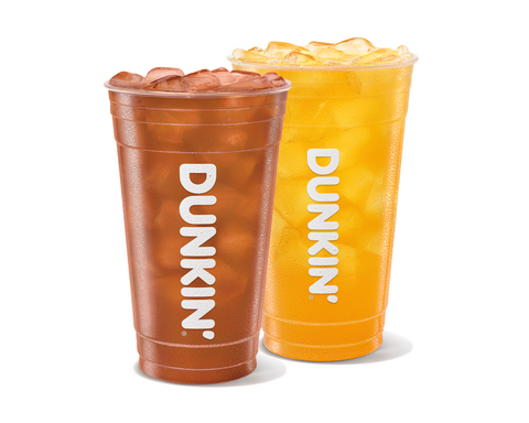 original Dunkin’ introduces two limited-time “Tee” drinks: Peach “Tee” Dunkin' Zero, a zero-sugar energy drink inspired by classic peach tea, and the Raspberry "Tee" Lemonade, blending sweet-tart lemonade with iced black tea and raspberry flavor.