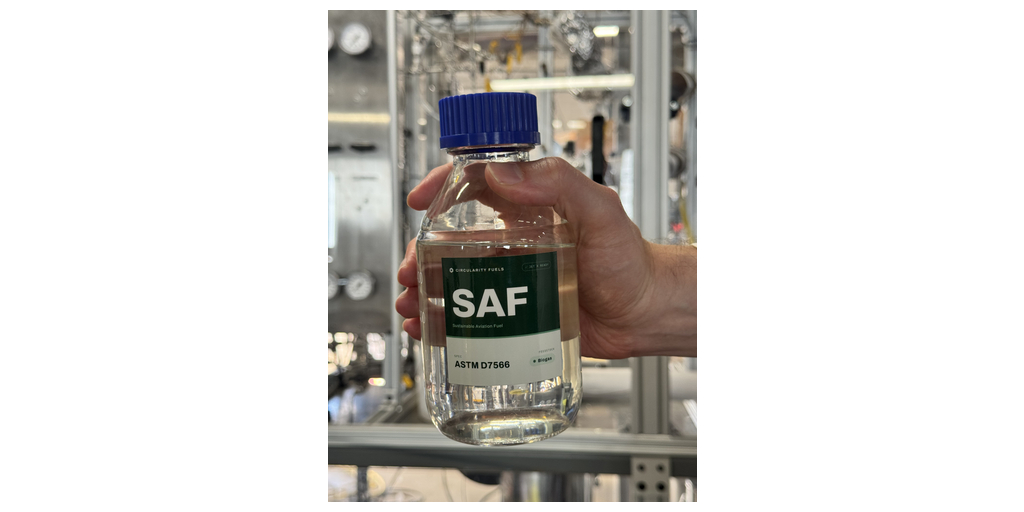 Circularity Fuels Converts Raw Dairy Biogas to Jet Fuel in World First End-to-End Pilot 1 Circularity Fuels Saf From Dairy Biogas.jpg