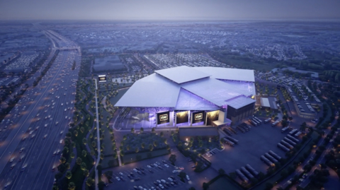Rendering of VENU's Sunset Amphitheater in McKinney, TX