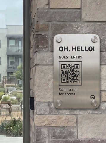 original SmartRent’s new Virtual Intercom provides property operators with a hardware-free, cost-effective visitor entry solution. Guests simply scan the secure QR code to initiate a browser-based video or audio call to residents for property access, eliminating the need for expensive hardwiring, physical entry panels or dedicated app downloads.