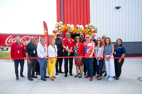 original The Coke Florida ribbon cutting in front of the new Orlando Distribution Center.