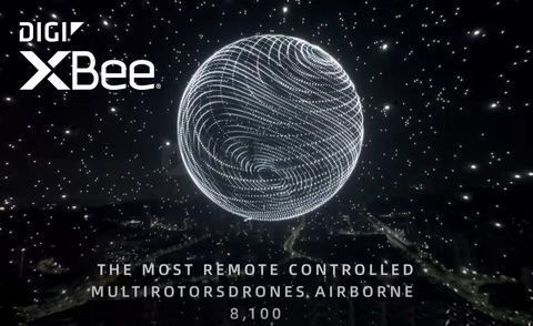 Digi XBee Delivers Mission-Critical Wireless Mesh Performance Behind the World’s Largest Drone Light Shows