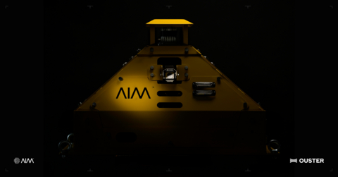 Ouster digital lidar on AIM's AI platform for autonomous heavy earthmoving equipment.