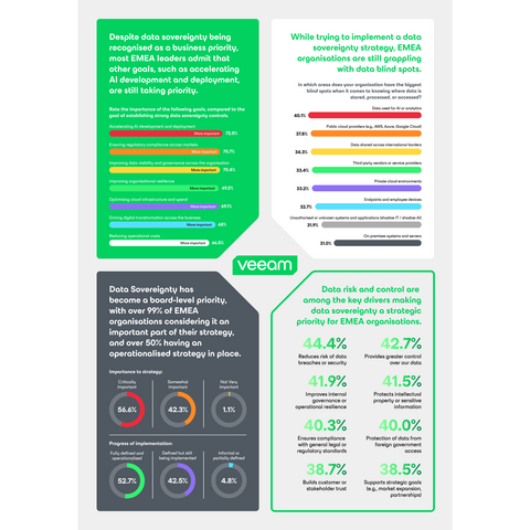 original Despite data sovereignty being recognised as a business priority, most EMEA leaders admit that other goals, such as accelerating AI development and deployment, are still taking priority.