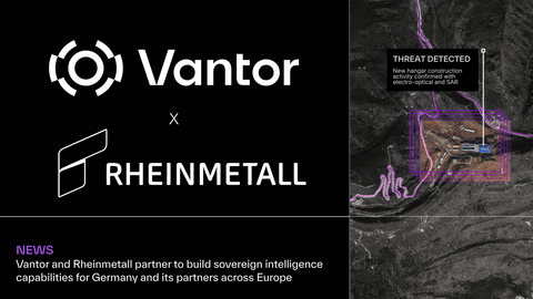 original Vantor and Rheinmetall partner to build sovereign intelligence capabilities for Germany and its partners across Europe.