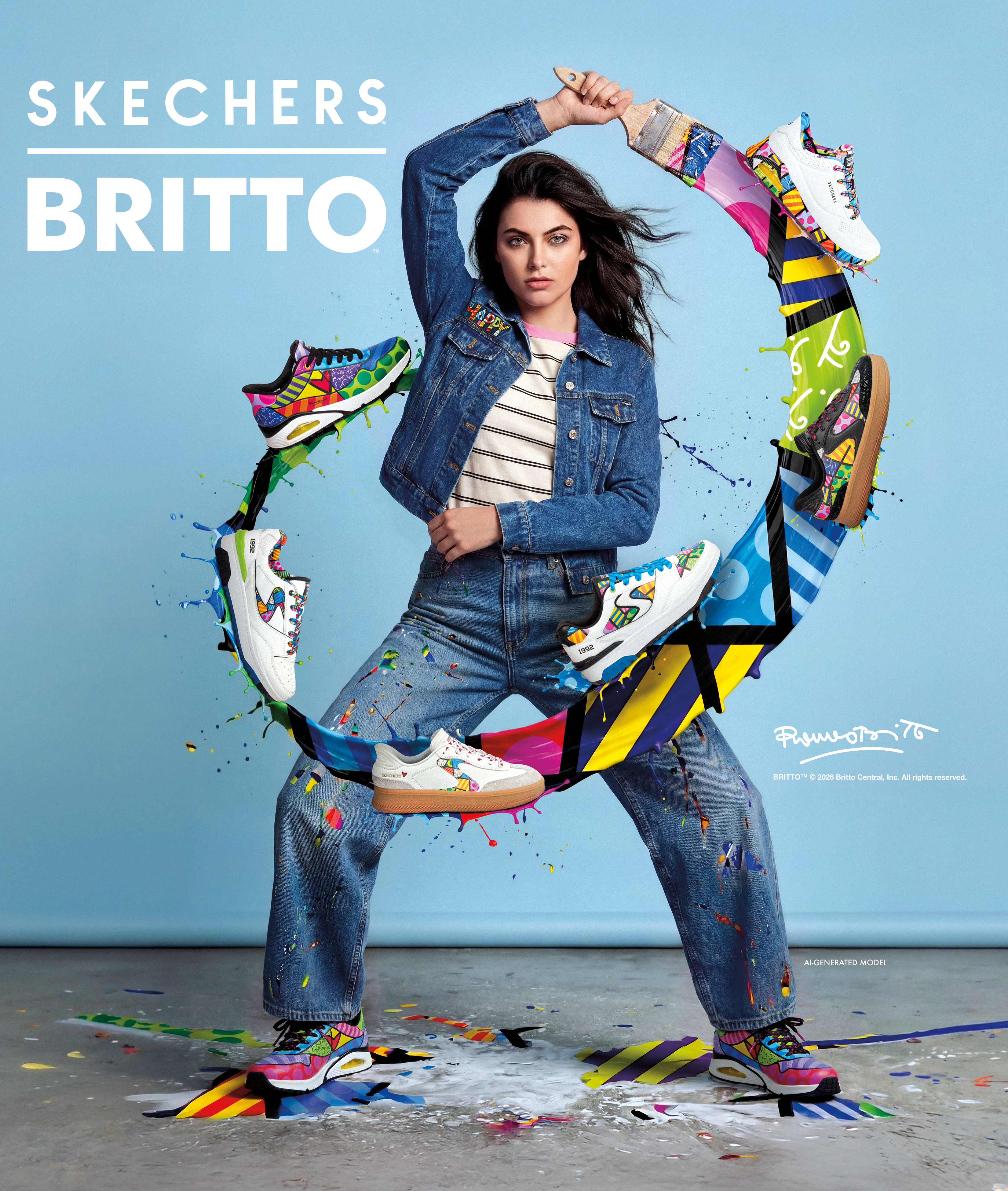 Skechers Partners With Globally Acclaimed Artist Romero Britto