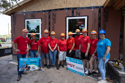 original From left to right: Brian Kleinschmidt, Mika Kleinschmidt, David Kenney, PGT; Cecilia Kenney, PGT; Diana Maldonado Perez, PGT; Brianna Bibb, PGT; Vralon Jackson, PGT; Jason Rosenberg, PGT; Stephanie Cz, PGT; and Stacey Tessier, homeowner
