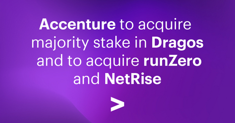 original Accenture to acquire majority stake in Dragos and to acquire runZero and NetRise
