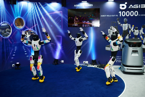 original AGIBOT Robots Dance in Sync at VivaTech 2026