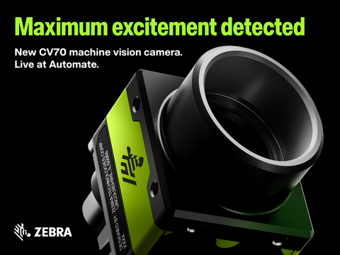 Zebra debuts its new CV70 CXP machine vision camera, a high-performance solution for customers implementing high-speed, high-resolution applications.