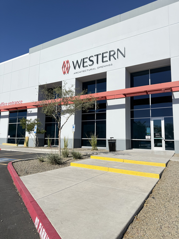 original Exterior of Western Architectural Openings’ showroom and manufacturing facility in Phoenix, Arizona