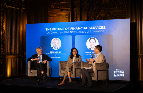 original Josh Lerner, the Jacob H. Schiff Professor of Investment Banking at Harvard Business School, Auziane Moraes, Product Director at CSU Digital and Simon Baptist, Principal Economist for Asia Pacific at Visa at the CSU Digital Executive Summit, New York