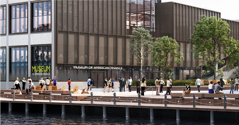 original Rendering of the Museum of American Finance's new home on Commonwealth Pier in the Boston Seaport, opening July 3.