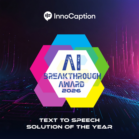 InnoCaption has been named the winner of the 2026 AI Breakthrough Award for Text-to-Speech Solution of the Year, recognizing its AI-powered text-to-speech innovations that make phone calls more accessible for people with hearing loss and speech disabilities.