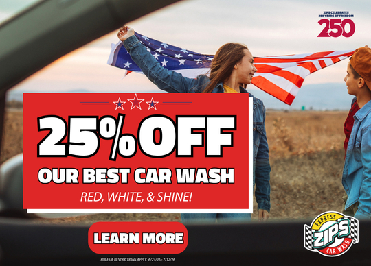 ZIPS Car Wash Launches “Red, White & Shine” Celebration