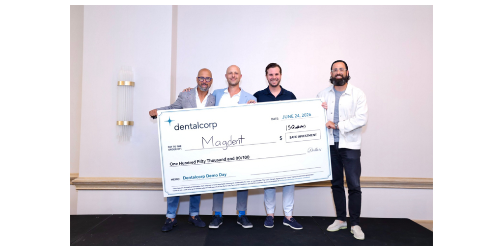 Magdent Wins US$150,000 Investment at Dentalcorp’s Demo Day 1 Demo Day winner edited