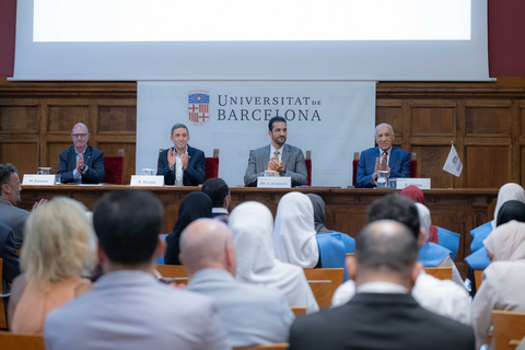 original Sultan Bin Ahmed attends Media Master's Graduation in Spain (Photo: AETOSWire)