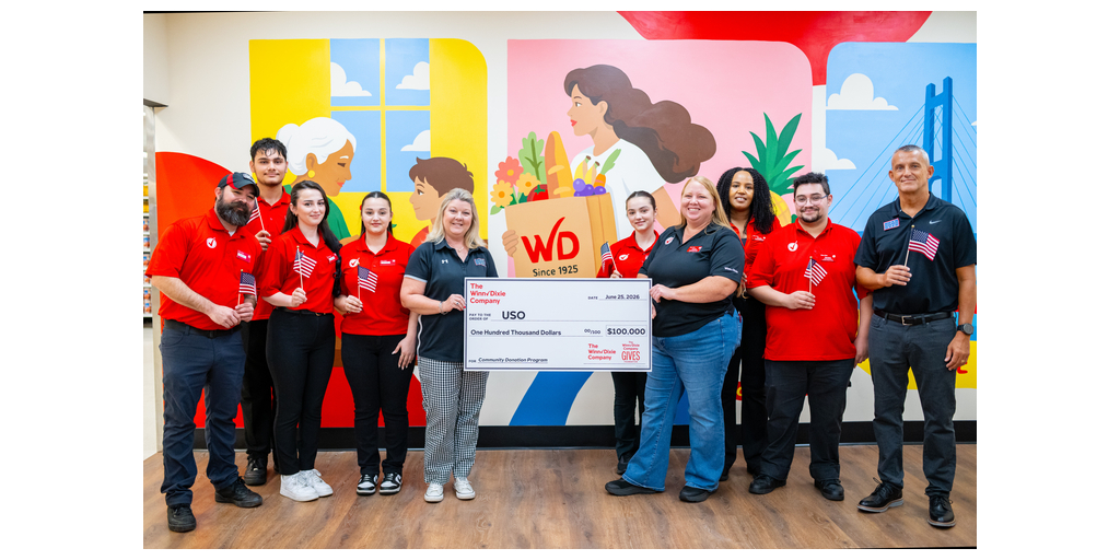 The Winn-Dixie Company donates $100,000 to the USO ahead of Independence Day