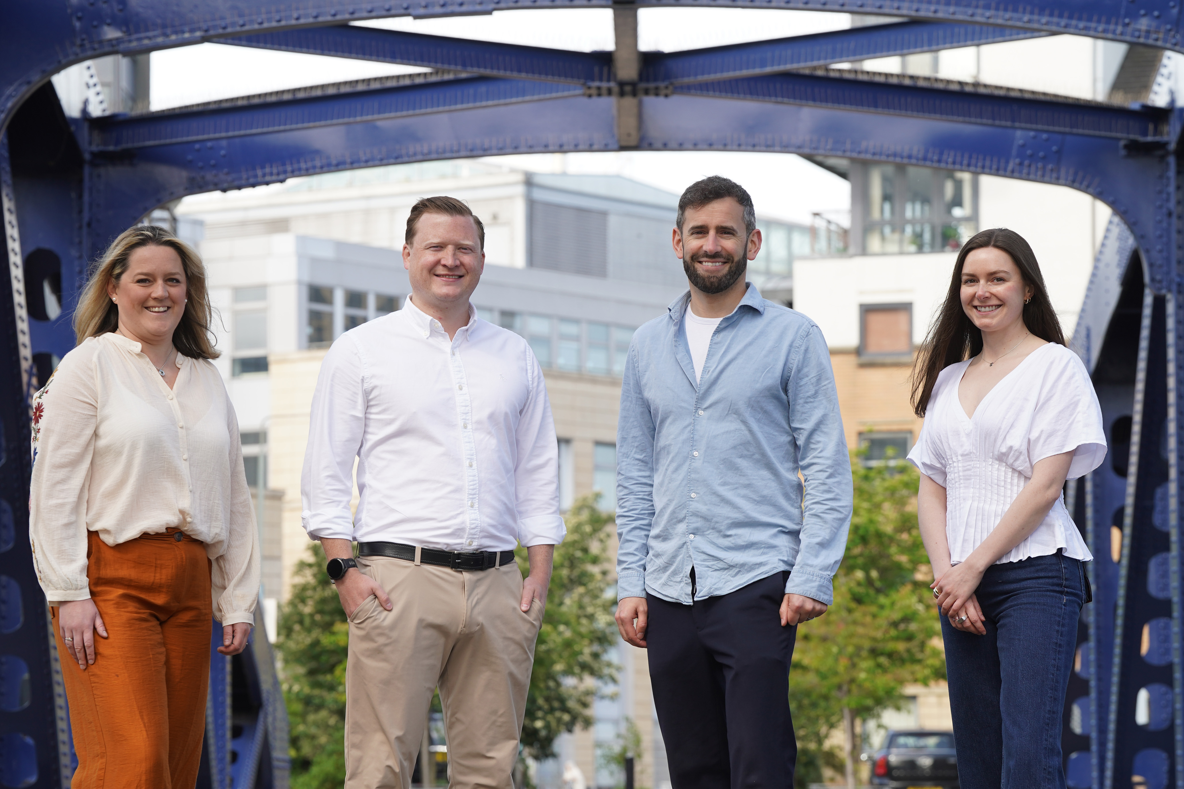 Left to right are Elaine Burgess (Amiqus), Josif Grace (Legado), Callum Murray (Amiqus) and Erin Whyte (Amiqus)