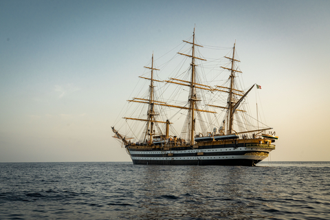 original Italian Navy Training Ship Amerigo Vespucci, the most beautiful ship in the world