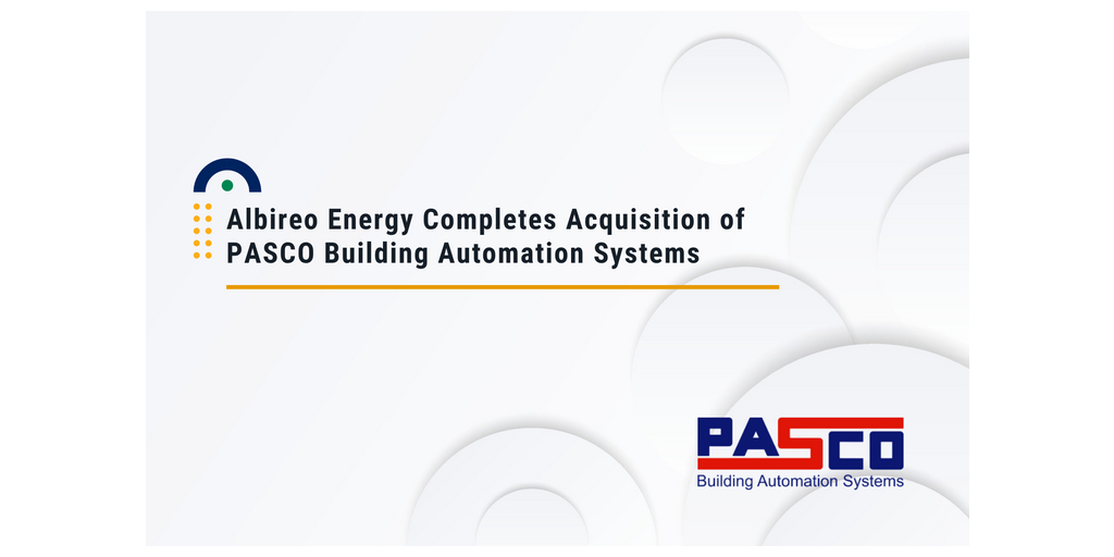 Albireo Energy Completes Acquisition of PASCO Building Automation ...