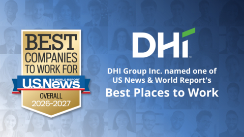 original DHI Group Inc. named one of US News & World Report's Best Places to Work
