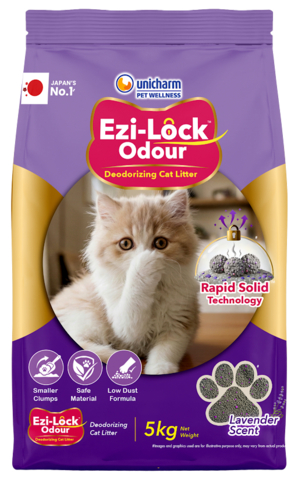 original Example of a product to be launched in India - Ezi-Lock Odour Deodorizing Cat Litter