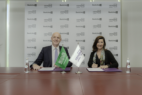 Left to right, James Bicknell, Group Chief Executive Officer at Multiply Media Group - Alison Rehill-Erguven, Chief Executive Officer of Cenomi Centers (Photo: AETOSWire)