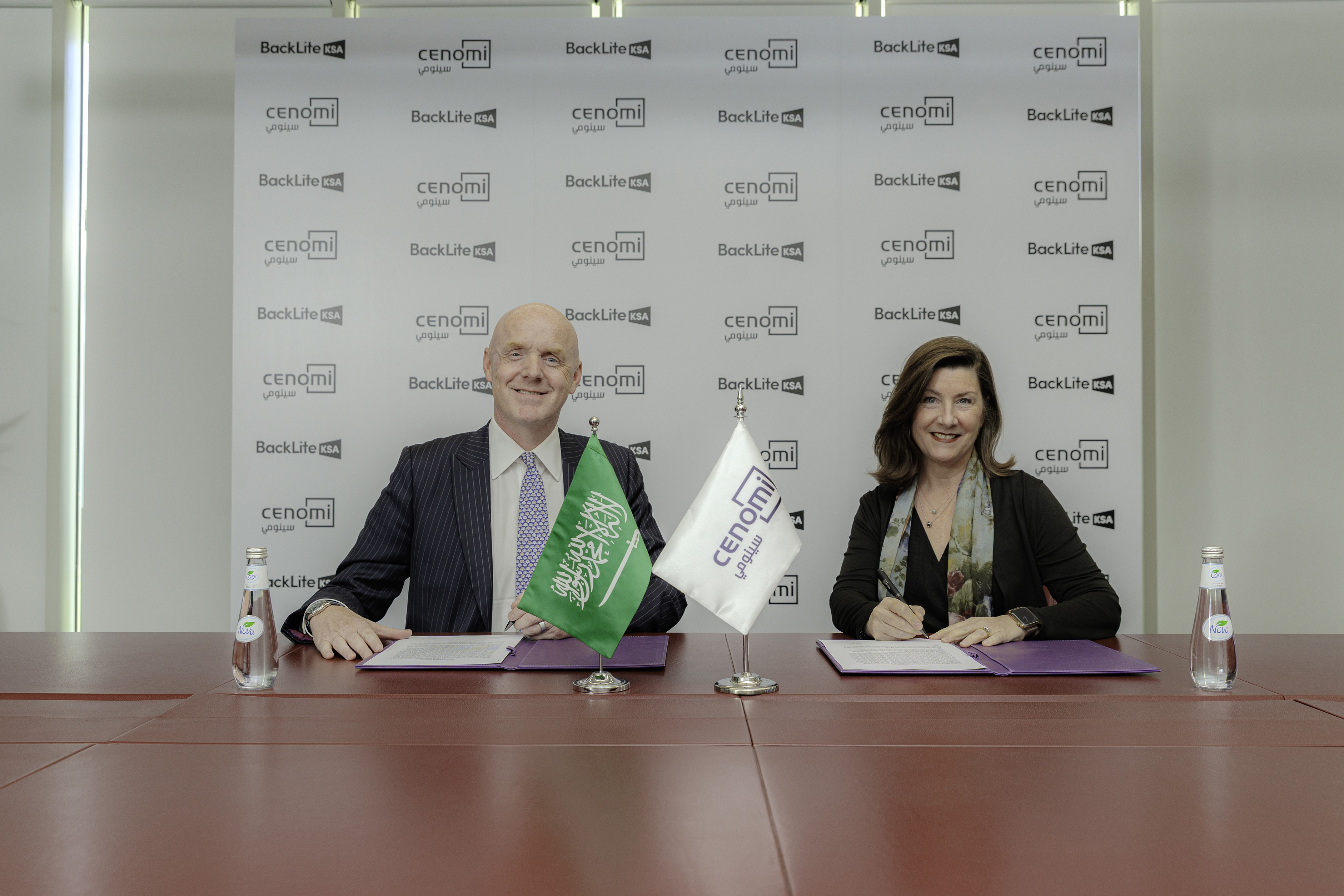 Left to right, James Bicknell, Group Chief Executive Officer at Multiply Media Group - Alison Rehill-Erguven, Chief Executive Officer of Cenomi Centers (Photo: AETOSWire)
