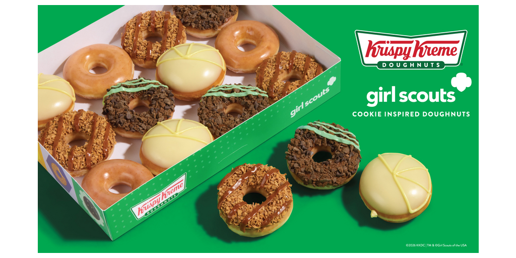 KRISPY KREME® Introduces Limited-Time Dozen Inspired by Iconic Girl Scout CookieTM Flavors