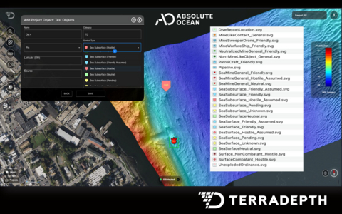 Absolute Ocean® brings high-resolution bathymetry and subsea object data into a single geospatial environment, enabling authorized users to organize, visualize, share, and integrate ocean information from multiple collection sources as a common, decision-ready picture