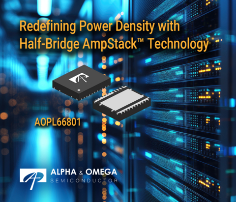 Innovative vertically stacked packaging DFN6x5 technology in a half-bridge configuration