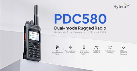 original Built to connect LTE and PMR, the Hytera PDC580 brings dual-mode communication into one compact rugged radio.