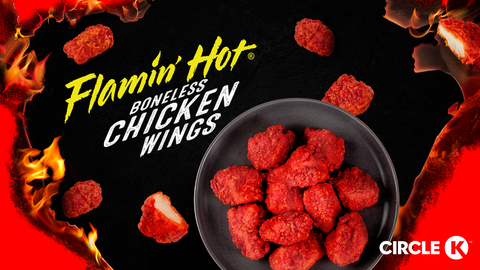 original Circle K has taken the legendary, fiery crunch of Flamin’ Hot® and paired it with its tender, juicy boneless wings for a flavor explosion that has to be experienced to be believed. Made to bring the heat, every bite of the new menu item delivers that unmistakable spicy kick and savory satisfaction. Whether grabbed for a quick lunch or a sharable snack for a road trip, these wings are guaranteed to spice up any routine. Fans of fiery flavor can swing by a local Circle K today to try them before anyone else!