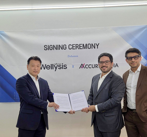 original Left to right: Young Juhn, Wellysis co-founder and CEO; Juan C. Jimenez, AccurKardia co-founder and CEO; and M. Sadeq Ali, AccurKardia co-founder and COO.
