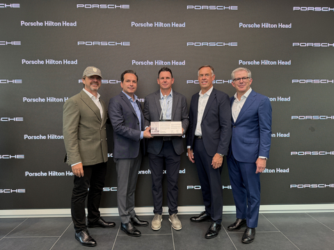 original AutoNation and Porsche Cars North America leadership teams join Ray Wood, General Manager of Porsche Hilton Head, for the grand opening celebration