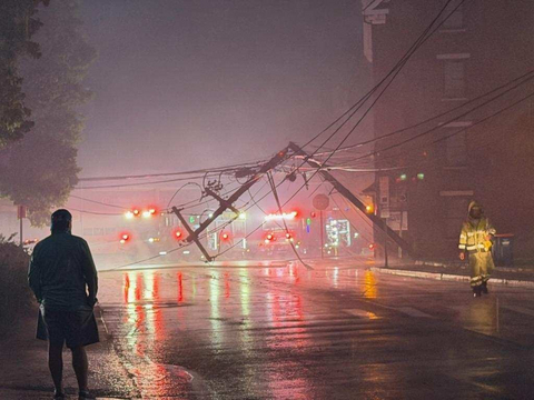original Pictured: Storm damage in NYSEG’s Brewster Division