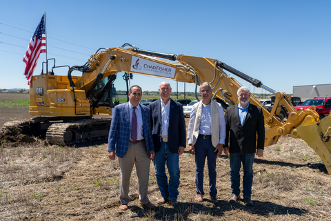 original Left to Right – John Janicki, president of Janicki Industries, Montana Governor Greg Gianforte, Peter Janicki, CEO of Janicki Industries, and Congressman Troy Downing during a ceremony at Janicki Industries' groundbreaking in Great Falls, Montana.